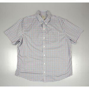 LL Bean Button Up Shirt Mens XL. Traditional Fit Plaid‎ Gingham Shirt.